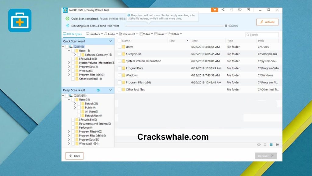 EaseUS Data Recovery Wizard Crack