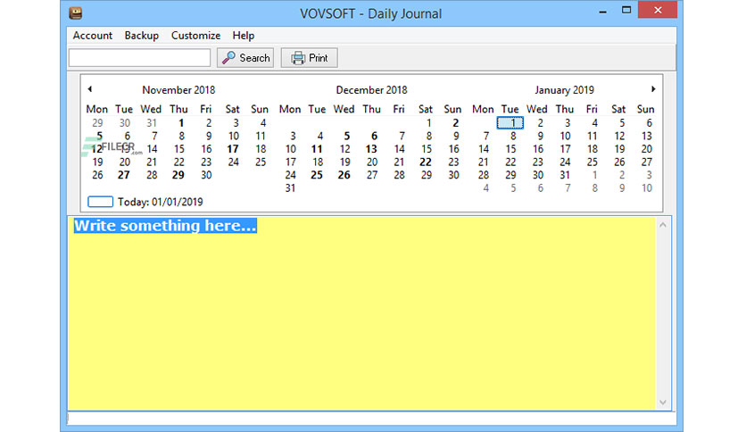 VovSoft Daily Journal Crack