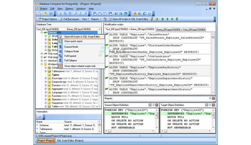 EMS DB Comparer for PostgreSQL Crack