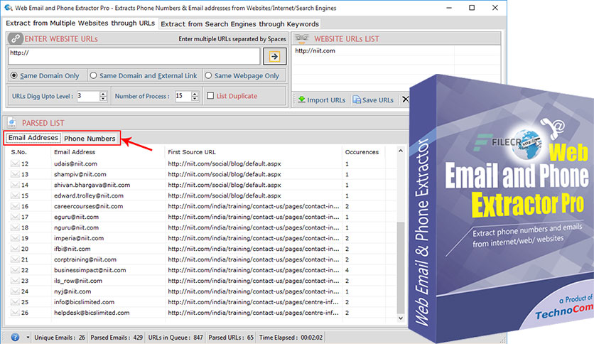 Technocom Web Email and Phone Extractor Pro Crack